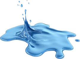 Dynamic water splash with droplets illustrating fluid motion, captured on a clean black background showcasing liquid interaction and surface tension. png