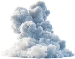 A towering plume of white and grey smoke dramatically rises, its billowing form suggesting power and transformation. png