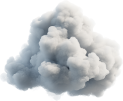 A large, fluffy cloud dominates the frame, exhibiting soft texture and shading. It's visually striking and resembles a dense explosion. png