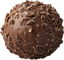 Decadent chocolate truffle delight. A harmonious blend of smooth chocolate and crunchy textures creates a symphony of flavors, irresistible temptation. png