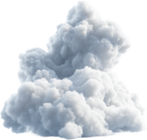 Fluffy cumulus cloud formation. Weather phenomenon, white and billowing, adds a dynamic element to skies, creating visually striking scenery. png