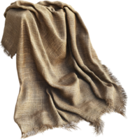 Textured drape in a neutral hue, cascading with subtle shadows. A study in fabric and form, offering a sense of rustic elegance. png