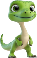 A friendly-looking green lizard poses with a charming smile. Its big eyes and cheerful expression make it an appealing and delightful creature. png