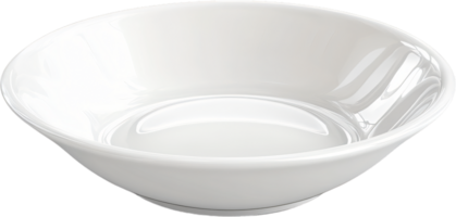 A pristine, minimalist white ceramic bowl, showcasing its smooth curves and elegant design, ideal for various culinary uses in homes and kitchens. png