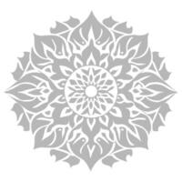 Stylish elegant mandala design brown background vector