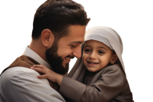 A man and a child are hugging each other png