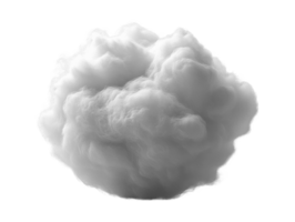 Fluffy white cloud with soft texture, ideal for backgrounds or designs png
