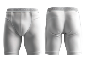 Athletic compression shorts in gray, designed for comfort and performance. Ideal for workouts and sports activities png