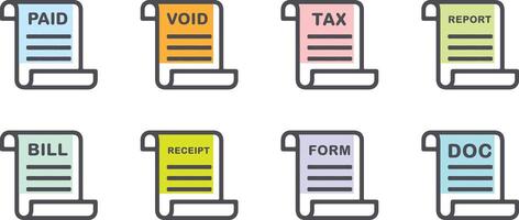 Invoice line icon. Payment and bill invoice. Order symbol concept. Tax sign design. Paper bank document icon vector