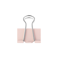 Pink Paper Clip cutout, full depth of field. png