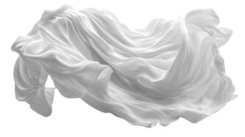 fluente bianca tessuto crea elegante e morbido visivo effetto png
