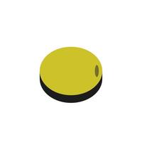 Illustration olive fruit with blank background vector