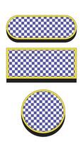 Illustration design template chess board button retro vector