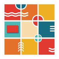 Design template social media retro vector