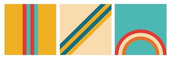 Illustration square shape retro unique design vector