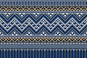 Seamless background by Knitting pattern. vector
