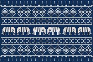 Knit background and beautiful textile pattern for decoration. vector