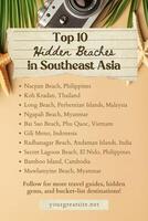 Top 10 Hidden Beaches in Southeast Asia template