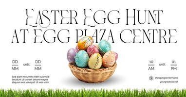 Simple Easter Event at Shopping Center Facebook Ads Template
