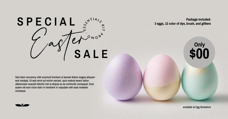 Easter Essentials Kit Promo Package Facebook Ads Template