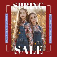 Spring Sale Instagram Post template