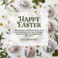 Easter Greetings template