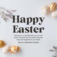 Easter Greetings template