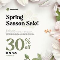 Spring Season Sale Promotion template