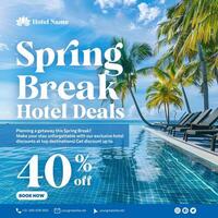 Hotel Promo Spring Break template
