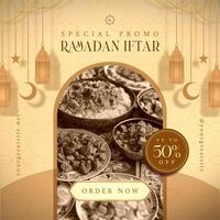 Special Promo Ramadan Iftar for Instagram Post template