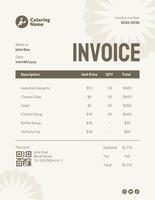 Food Catering Service Invoice template