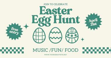 easter egg hunt social media ads template