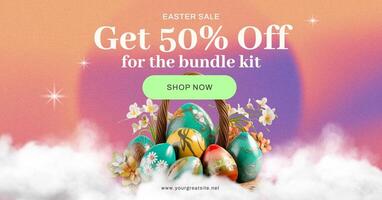promotion easter social media ads template