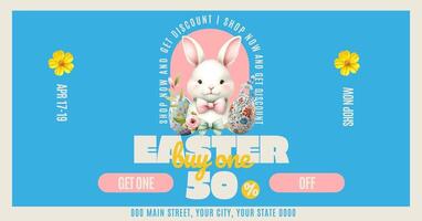 easter ads for social media post promotion template