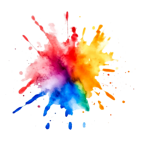Vibrant Splash of Colorful Paint with Abstract Artistic Design Elements png