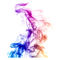 Colorful Smoke Swirls in Artistic Design for Background or Texture png