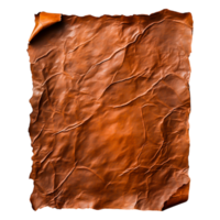 Crumpled Brown Paper Texture for Background and Design Projects png