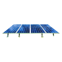 Solar Panel Array on Stand Alone Mounting Structure in Bright Light png