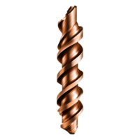 Copper Spiral Drill Bit for Precision Metalworking and Carpentry Use png
