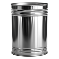 Metallic Storage Container with Reflective Surface and Smooth Texture png