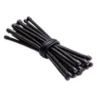 Bundle of Black Twist Ties for Garden and Home Use png