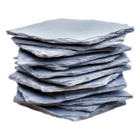 Stack of Natural Slate Stone Tiles with Textured Surface for Design png