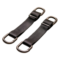 Durable Black Fabric Straps with Metal D-Rings for Versatile Use png