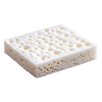 Textured Foam Sponge for Cleaning and Household Use in White png