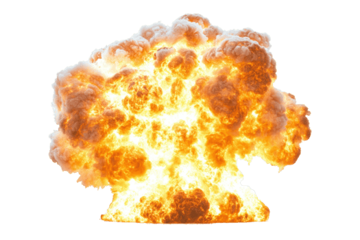 Explosion event open field visual content dramatic view png