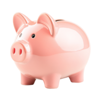 Close-up of a piggy bank saving money at home png