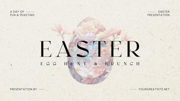 Easter Egg Hunt and Brunch Event Presentation template