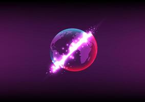 Abstract background with parallel multiverse explosion vector