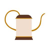 Hand drawn watering can illustration with detailed design, perfect for garden-themed and nature-inspired projects. vector