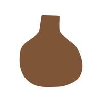 Abstract ceramic vase icon elements illustration. Trendy Minimalist shapes collage for design in an ecological style. vector